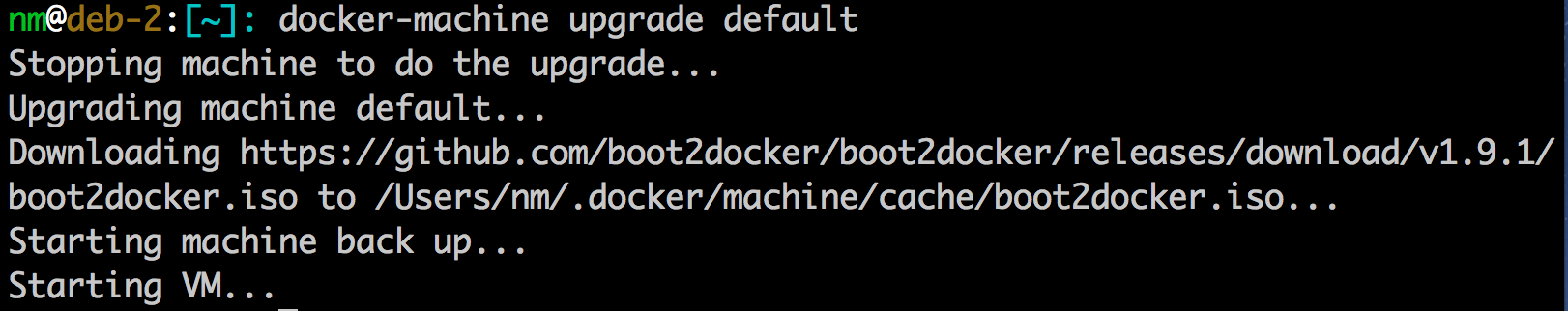 docker for mac upgrade to